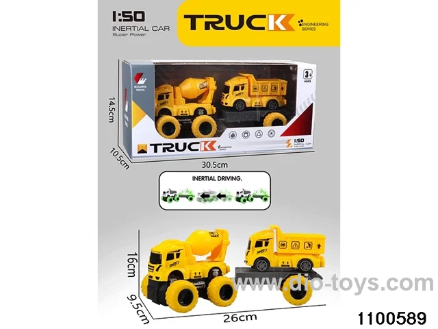 inertial tractor-trailer in window box