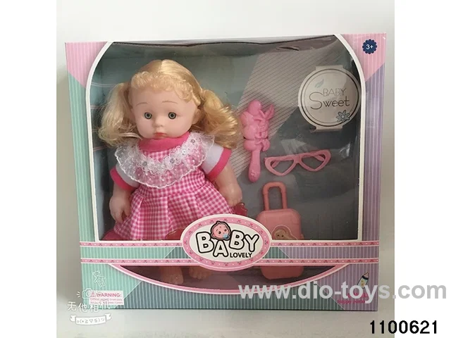 10 inch musical girl in window box