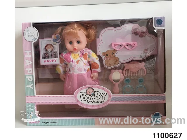 13 inch musical girl in window box
