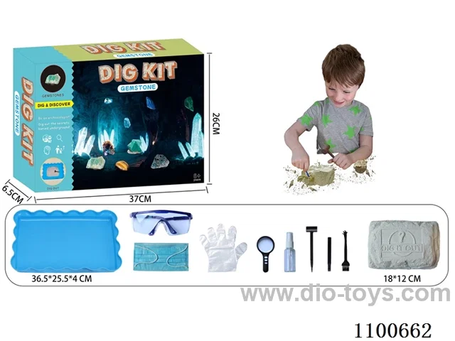 Archaeological gem toy