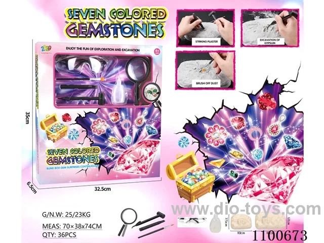 Archaeological gem toy