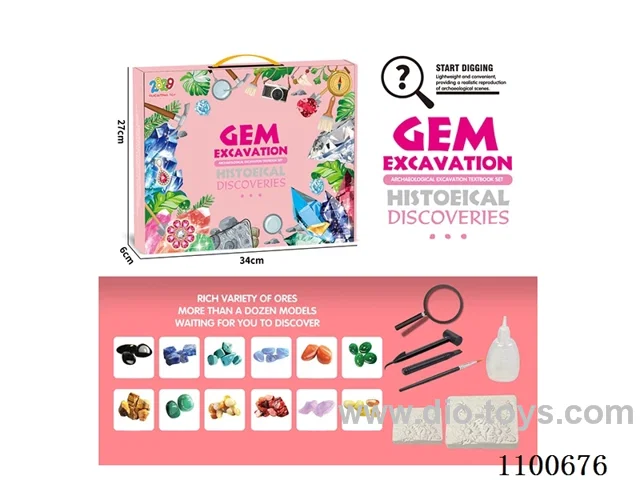 Archaeological gem toy