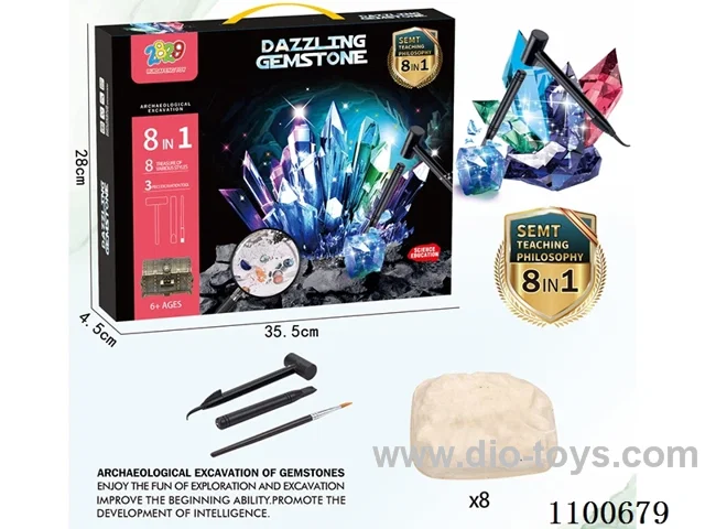 Archaeological gem toy