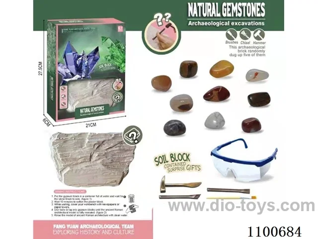 Archaeological gem toy