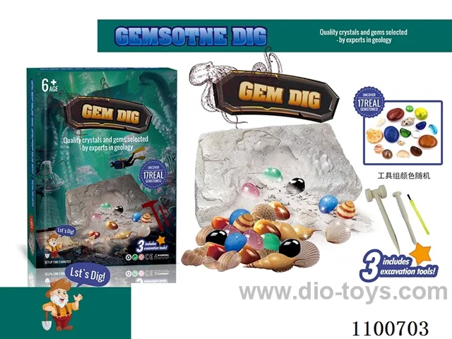 Archaeological gem toy