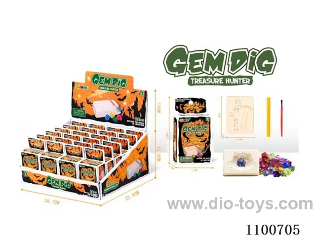 Archaeological gem toy