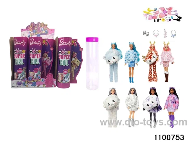 11.5 inch 12 jointed doll set in display box