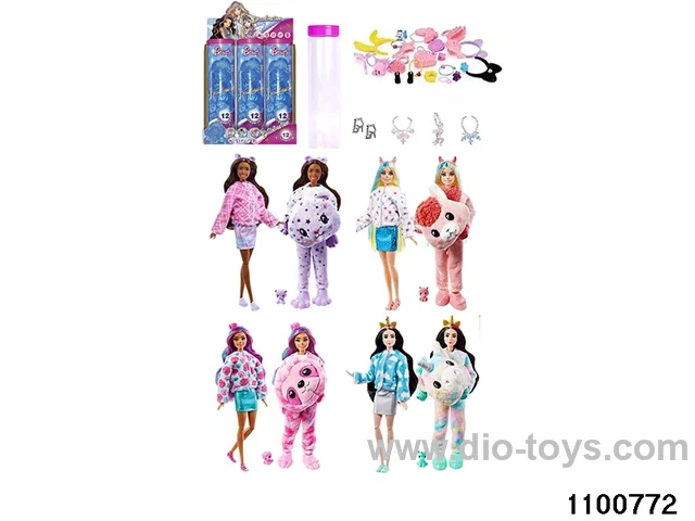 11.5 inch 12 jointed doll set in box