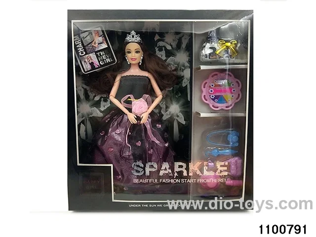 11.5 inch 9 jointed doll set in window box