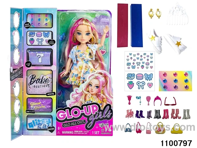 10 inch 12 jointed doll set in window box