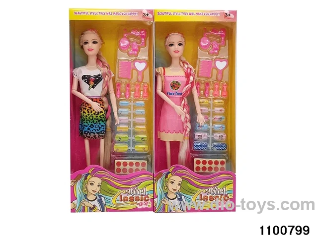 11.5 inch 9 jointed doll set in window box