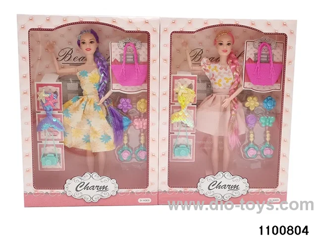 11.5 inch 9 jointed doll set in window box