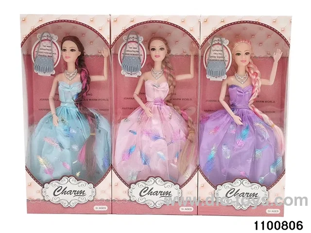 11.5 inch 9 jointed doll set in window box