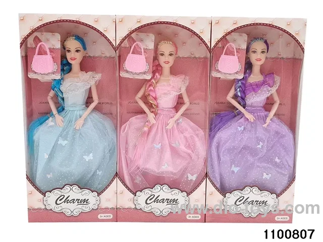 11.5 inch 9 jointed doll set in window box
