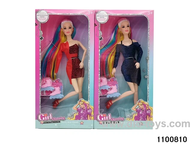11.5 inch 11 jointed doll set in window box