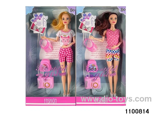 11.5 inch 9 jointed doll set in window box