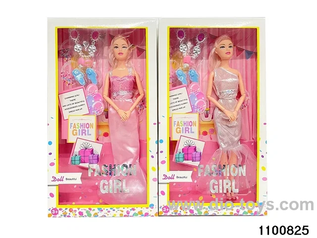 11.5 inch 9 jointed doll set in window box