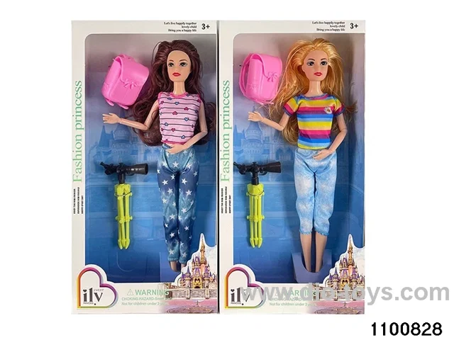 11.5 inch 9 jointed doll set in window box