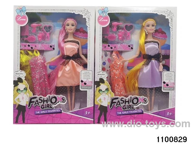 11.5 inch 9 jointed doll set in window box
