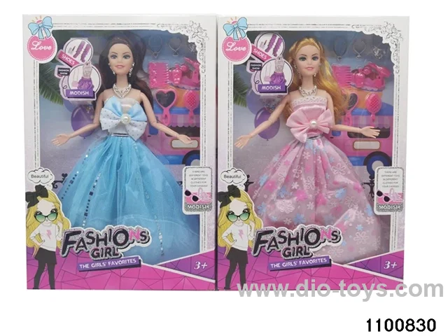 11.5 inch 9 jointed doll set in window box