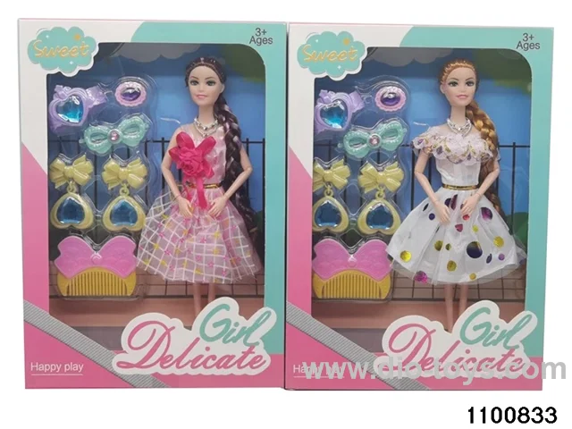 11.5 inch 9 jointed doll set in window box