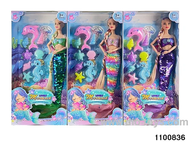 11.5 inch 9 jointed doll set in window box