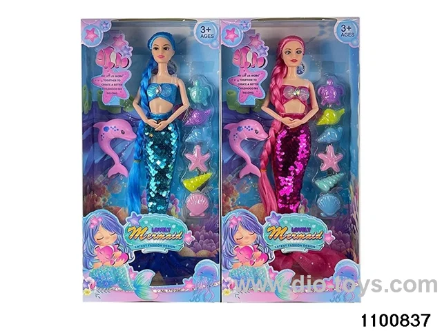 11.5 inch 9 jointed doll set in window box