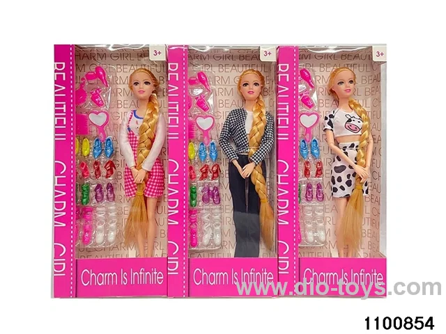 11.5 inch 9 jointed mermaid barbie in window box