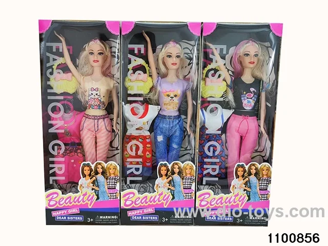 11.5 inch doll set in window box