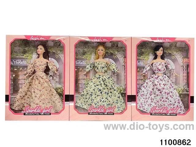 11.5 inch doll set in window box