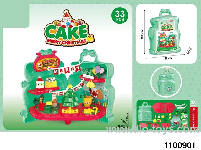 Cake Santa in paper card
