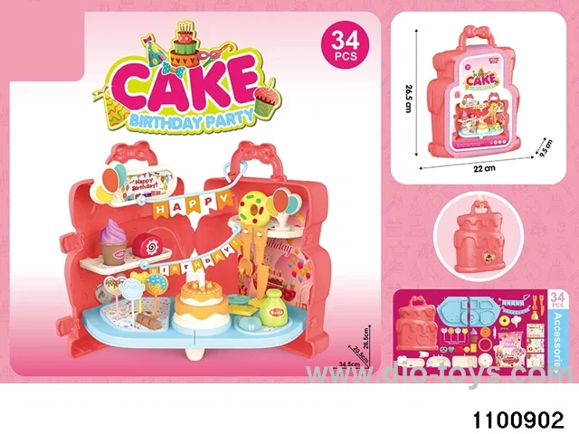 Cake Birthday Party in paper card