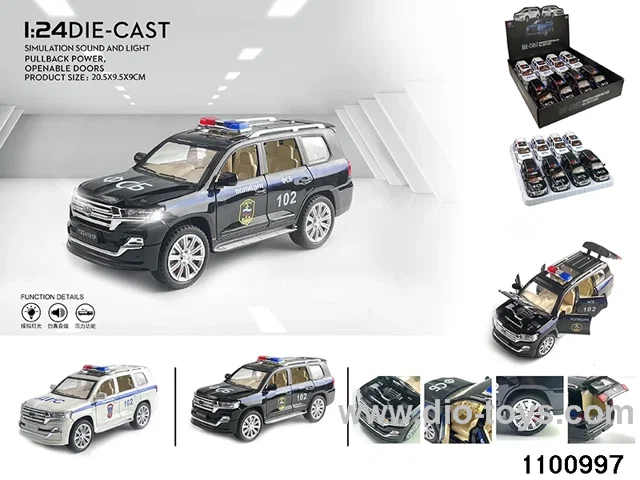 1:24 pull back car in display box