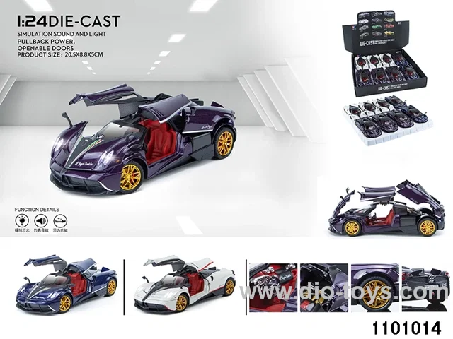 1:24 pull back car in display box