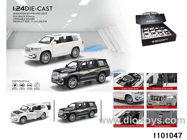1:24 pull back car in display box
