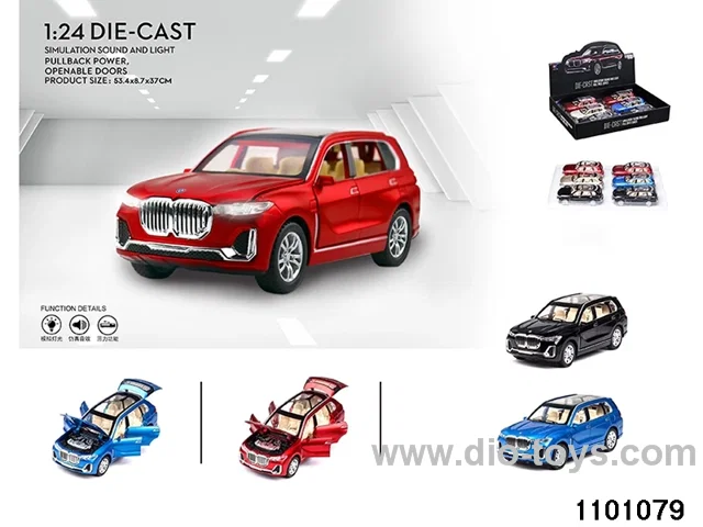 1:24 pull back car in display box