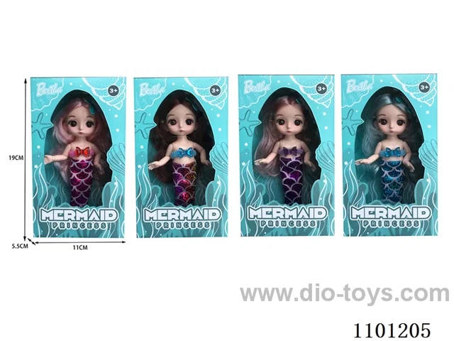 6 "13 joint 3D eye Fashion mermaid Princess/real body/4 mixed