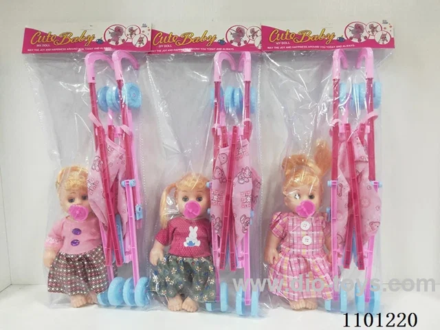 12-inch doll with trolley/pacifier