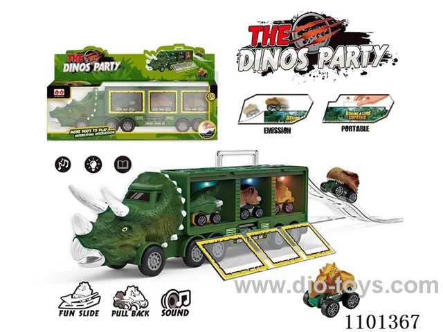 Inertial Dinosaur cart with lights and music