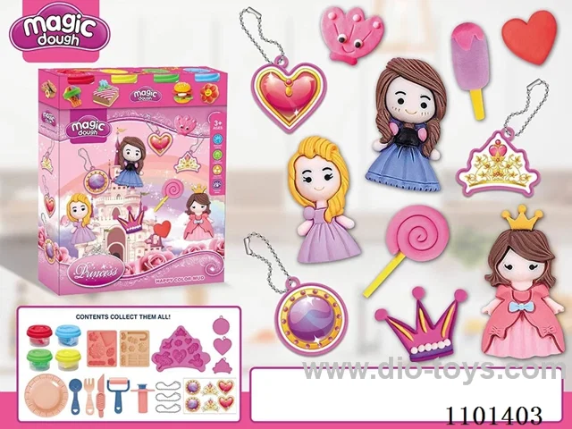 Princess colored clay