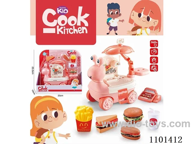 Snail Selling car tableware - Hamburger (powder)