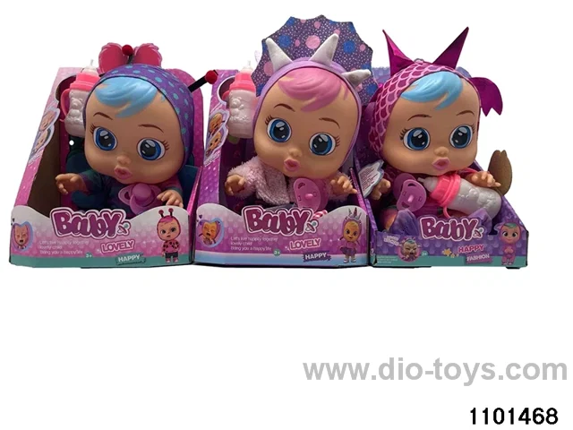 14 inch doll set with 4 voices music in display box