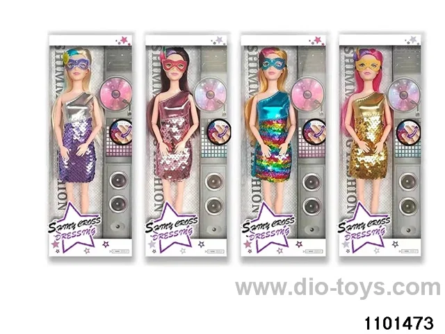 11.5 inch 9 jointed doll set in window box
