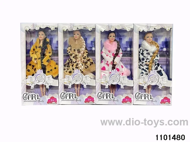 11.5 inch 9 jointed doll set in window box
