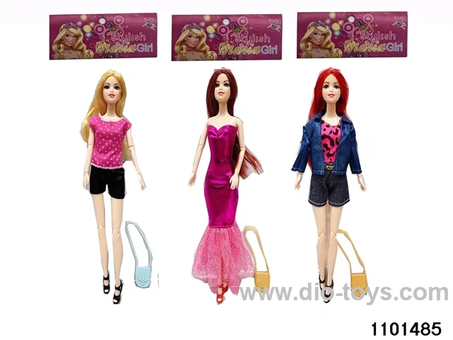 11.5 inch 11 jointed doll set in PP bag with header