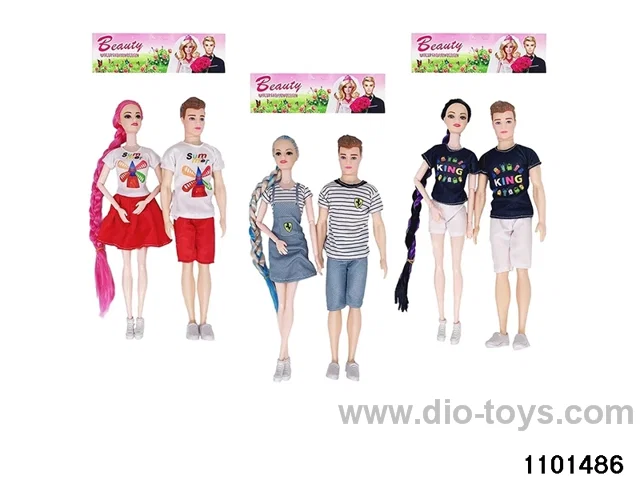11.5 inch 9 jointed doll set in PP bag with header