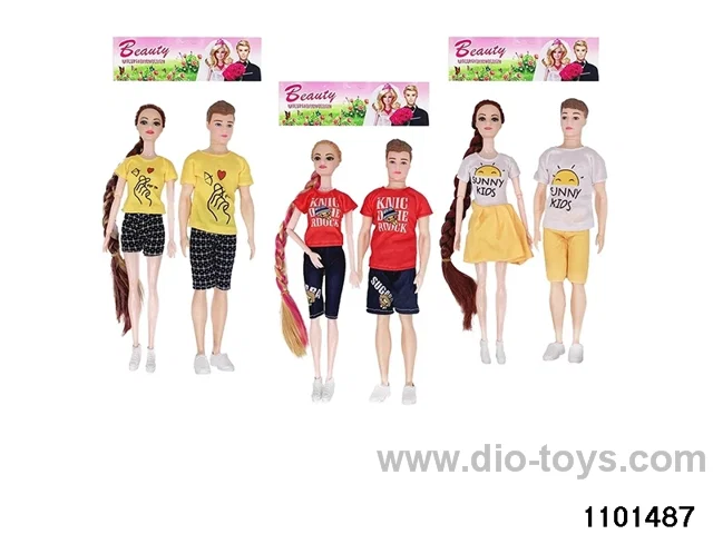 11.5 inch 9 jointed doll set in PP bag with header