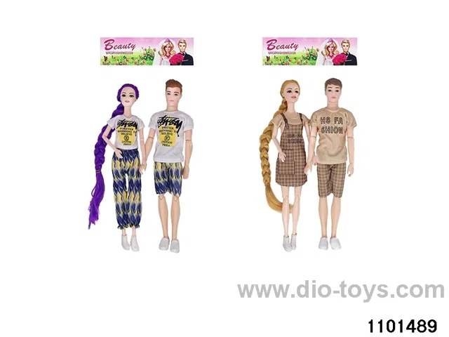 11.5 inch 11 jointed doll set in PP bag with header
