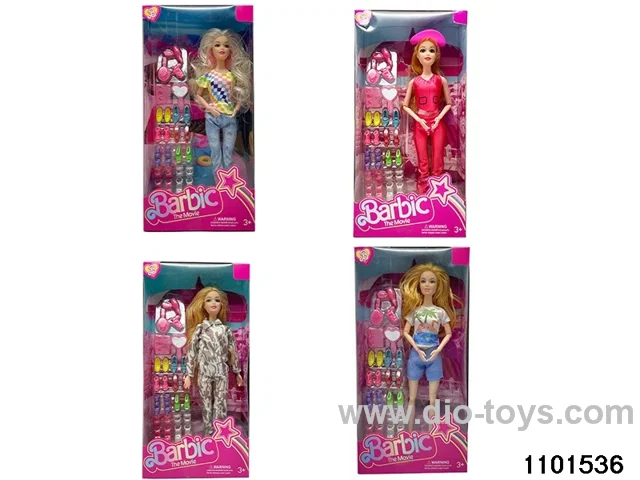 11.5 inch 12 jointed doll set in window box