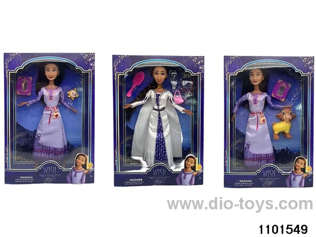11.5 inch 9 jointed doll set in window box